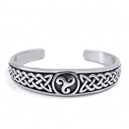 Celtic Bangle Cuff Bracelet