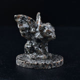 Flame Stone Carved Crystal Gargoyle Statue