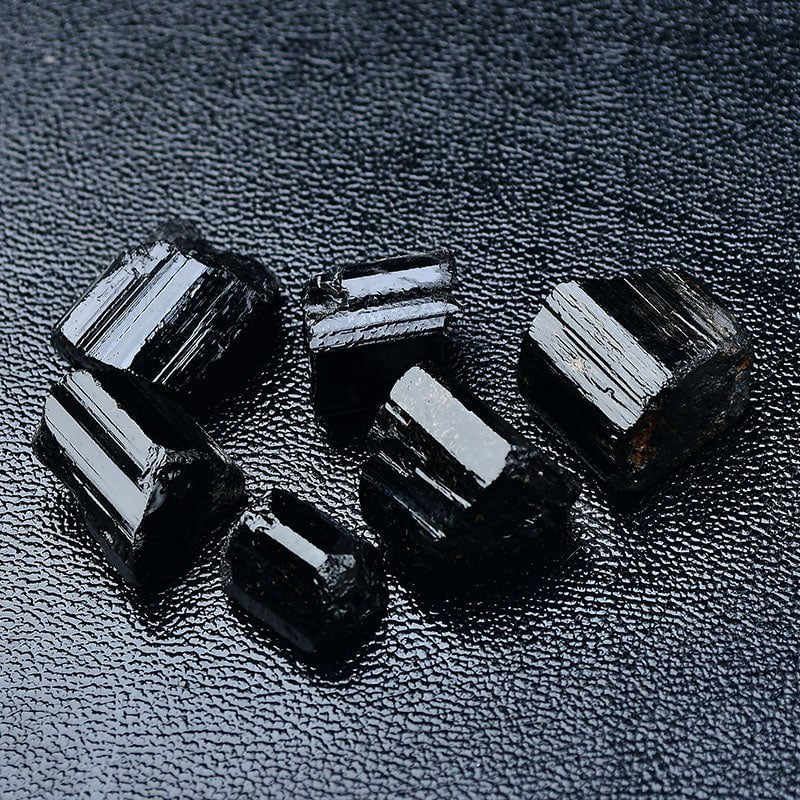 Natural Black Tourmaline Raw Irregular Crystal