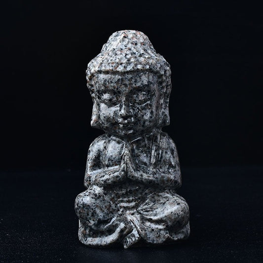 Buddha Flame Stone Carved Crystal Statue
