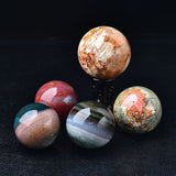 Natural Ocean Jasper Crystal Sphere