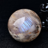 Natural Blue Moonstone Crystal Sphere