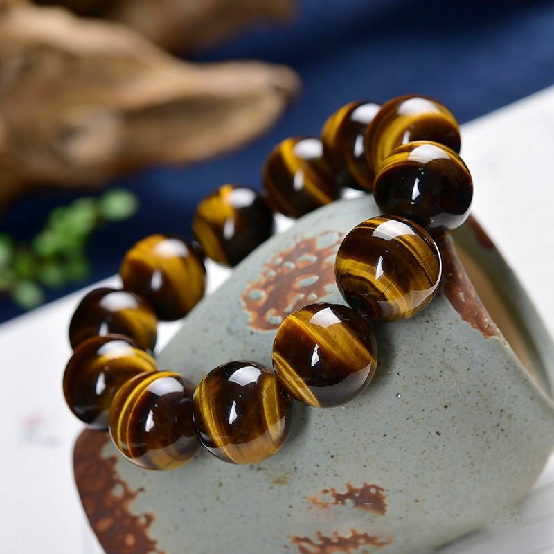 Natural Tiger Eye Beads Bracelet