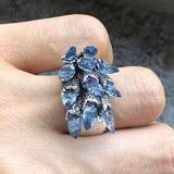 TEBUTI™ Blue Crystal Dragon Ring