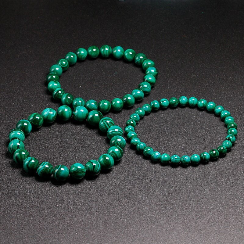 Natural Malachite Gemstone Bracelet