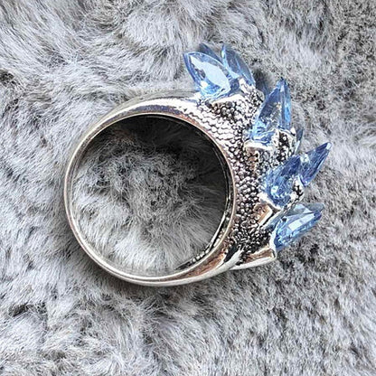 TEBUTI™ Blue Crystal Dragon Ring