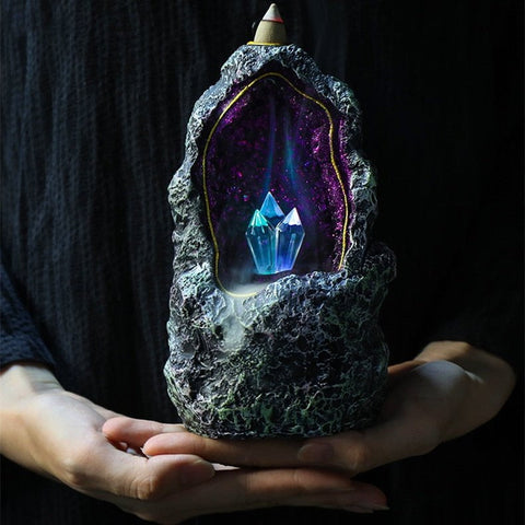 TEBUTI™ Dream Crystal Cave Incense Lamp