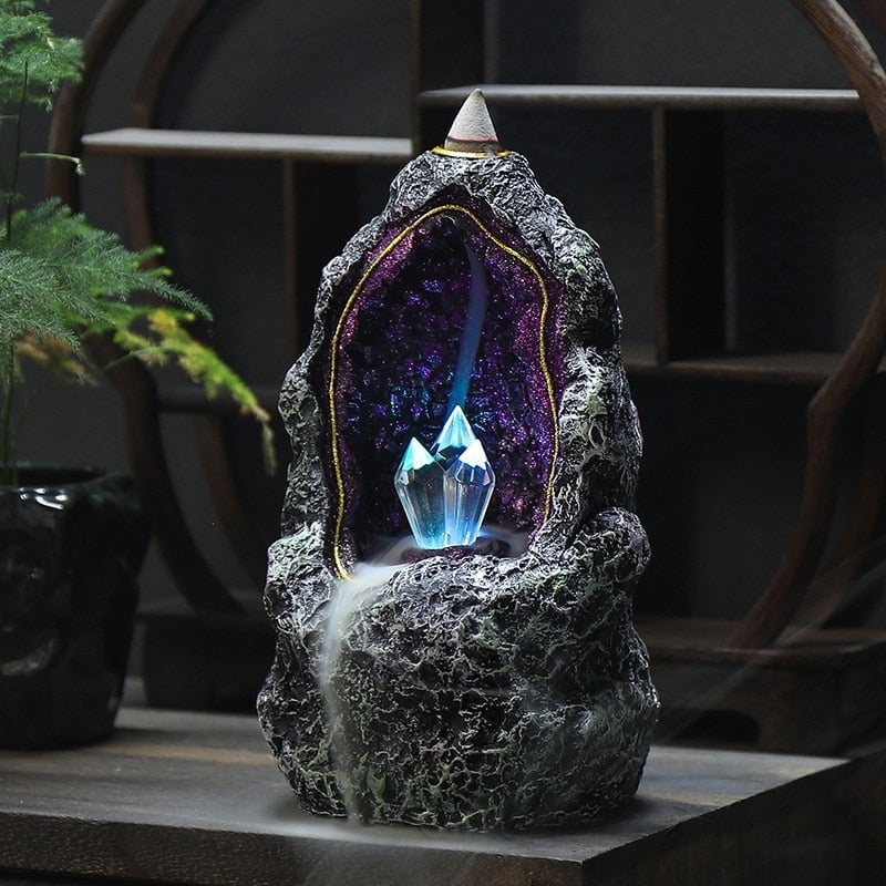 TEBUTI™ Dream Crystal Cave Incense Lamp