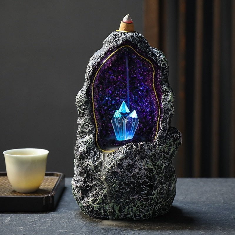 TEBUTI™ Dream Crystal Cave Incense Lamp