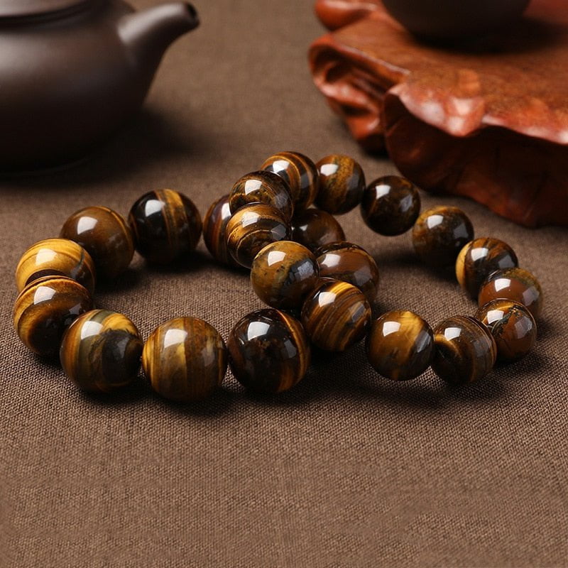 Natural Tiger Eye Beads Bracelet