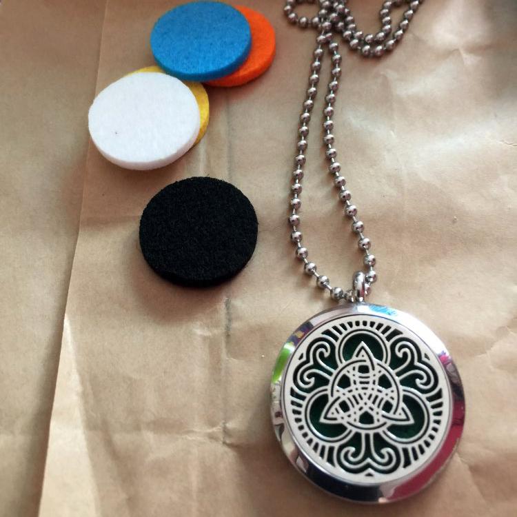 Celtic Triquetra Essential Oil Diffuser Locket