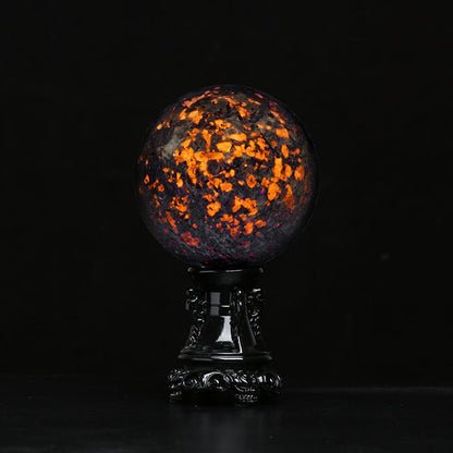 Fluorescent Sodalite Healing Crystal Sphere