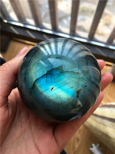 Natural Labradorite Healing Sphere Stone