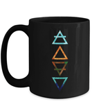 4 Elements Black Mug