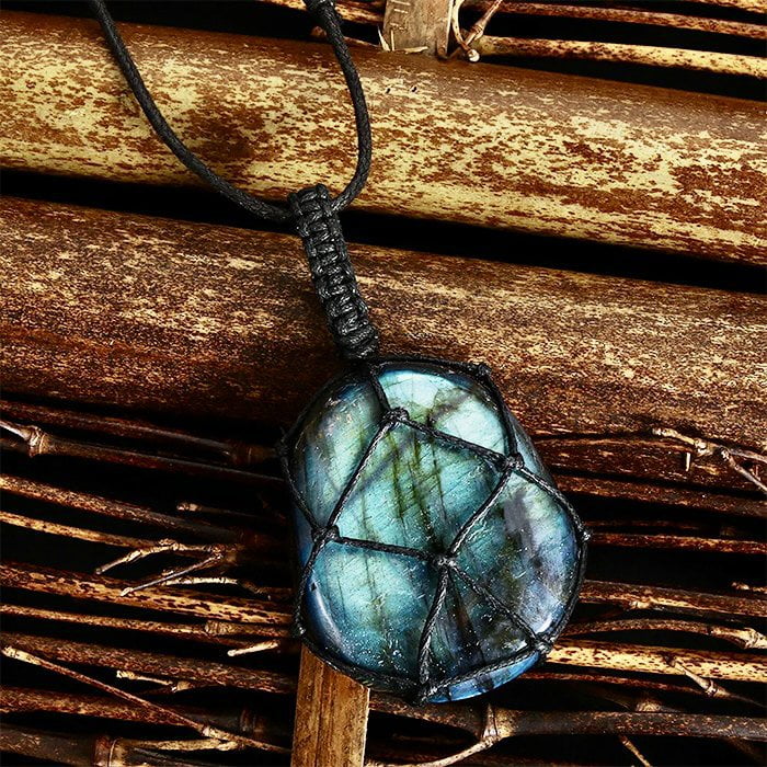 Dragon's heart clearance labradorite necklace