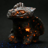 Fluorescent Sodalite Crystal Dragon Talisman