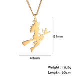 VALI™ Witch On A Broom Necklace