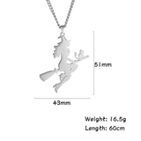 VALI™ Witch On A Broom Necklace