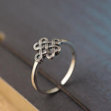Open Sterling Silver Celtic Knot Ring