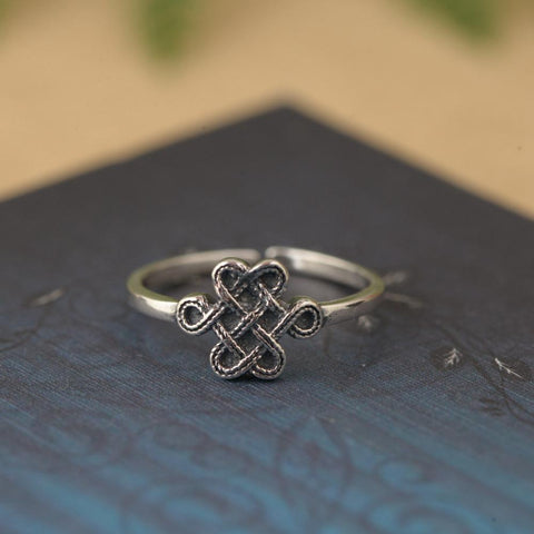 Open Sterling Silver Celtic Knot Ring