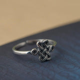 Open Sterling Silver Celtic Knot Ring