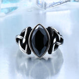 Celtic Triquetra Stainless Steel Zircon Ring