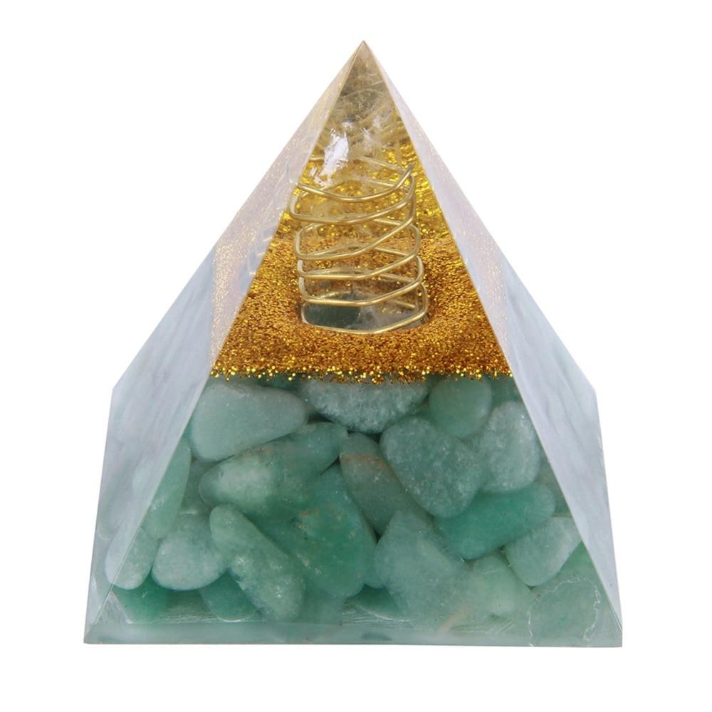 Natural Stone Healing Orgonite Pyramid
